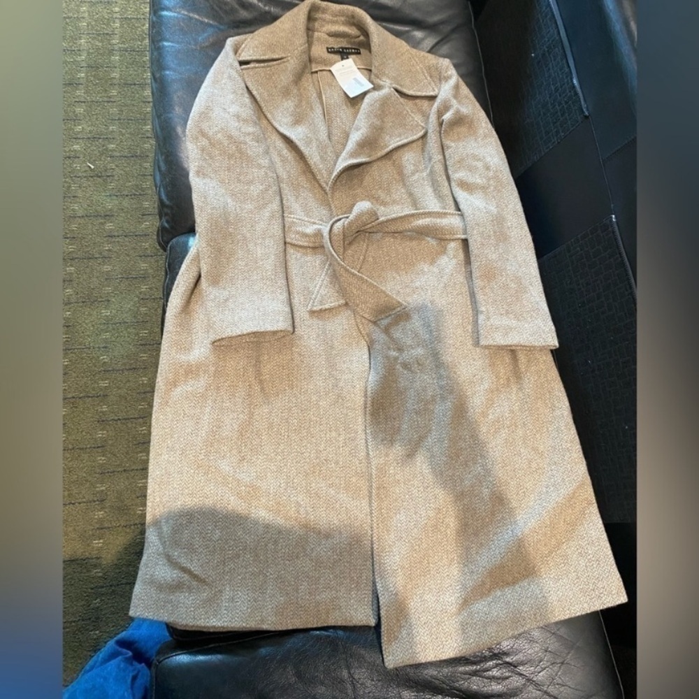 Ralph Lauren Black Label grey 100%wool trench coat